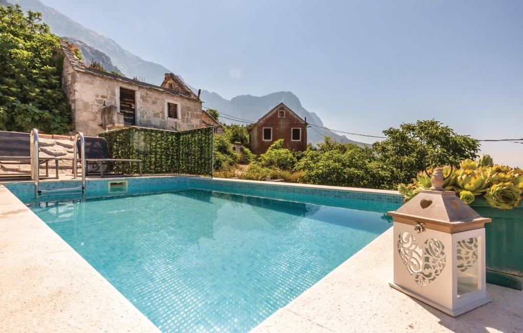 Villa Kristina - Ferienhaus Baska Voda - Topici, Private Outdoor Swimmingpool, Wifi Exteriör bild
